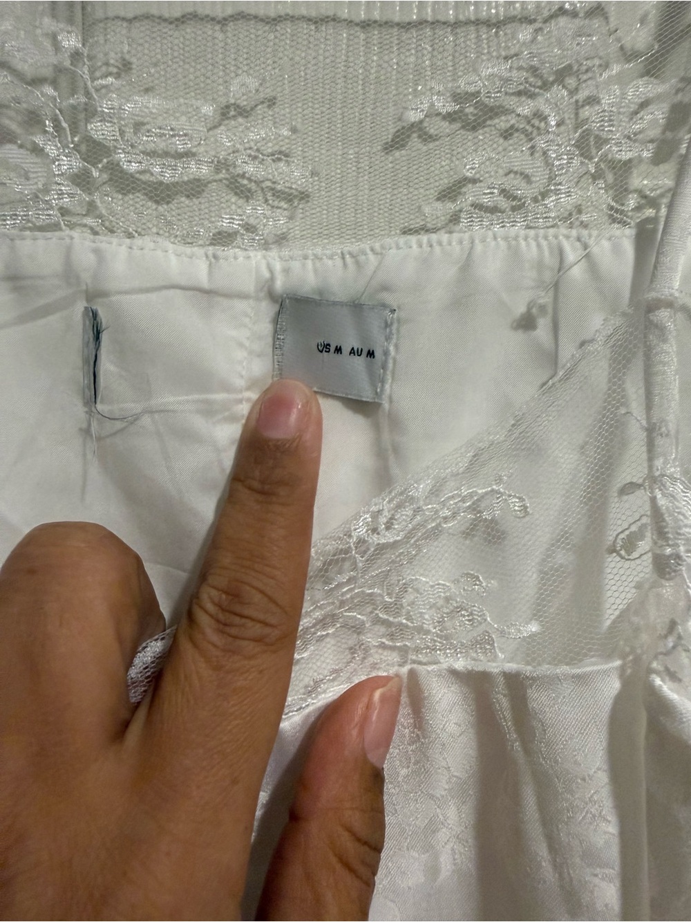 Petal & Pup Alisha White Lace-Trim Maxi Dress - Picture 6 of 6